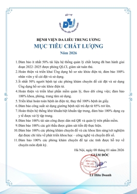 Mục tiêu chất lượng năm 2026