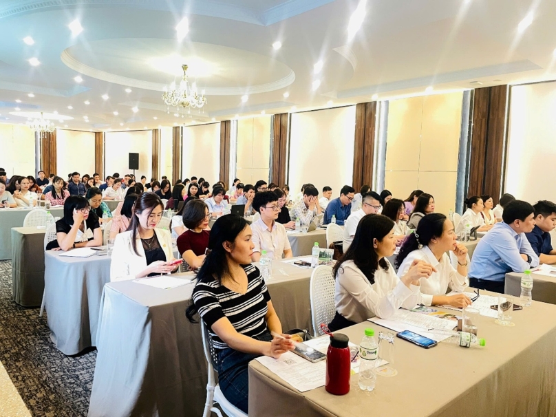 Toàn cảnh hội trường diễn ra buổi tập huấn