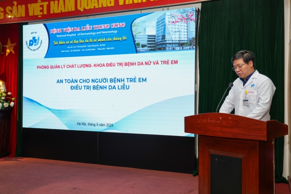 Bệnh viện Da liễu Trung ương tổ chức tập huấn về An toàn người bệnh