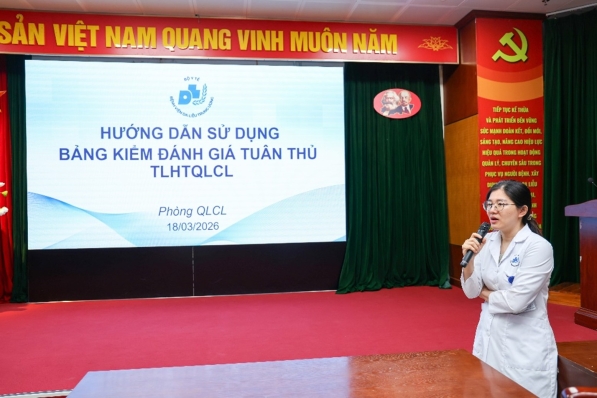 Tập huấn giám sát tuân thủ tài liệu hệ thống quản lý chất lượng theo tiêu chuẩn ISO 9001:2015 tại Bệnh viện Da liễu Trung ương