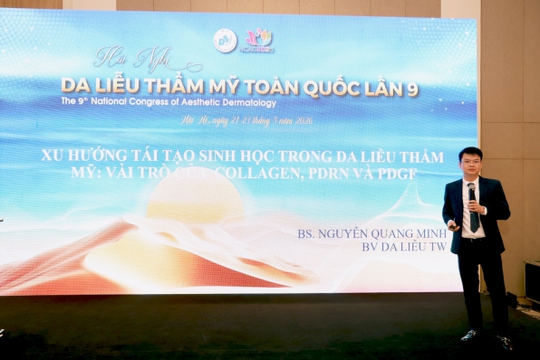 Sôi nổi hoạt động báo cáo chuyên môn trong sáng ngày 22/5 tại Hội nghị Da liễu Thẩm mỹ Toàn quốc lần thứ 9